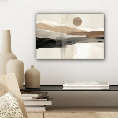 Minimalistisch - Landschap - Dimensie canvas 2cm klein -sfeer6
