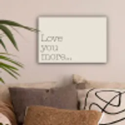 Minimalistisch - Love - Beige canvas 2cm klein -sfeer1