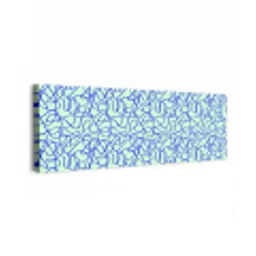 Mint - Blauw - Lijnen - Abstract canvas 2cm klein 828 -z3d