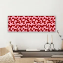 Modern - Abstract - Rood canvas 2cm klein 828 -sfeer6