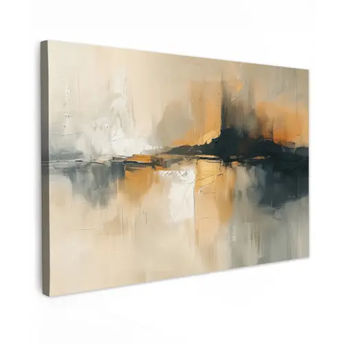 Moderne kunst - Abstract - Zwart canvas 2cm klein -z3d
