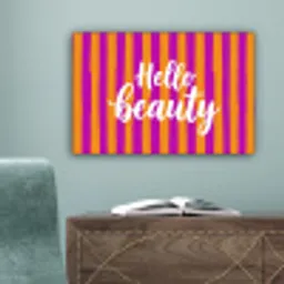 Modern - Hello - Oranje canvas 2cm klein -sfeer4