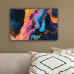 Modern - Marmer - Oranje canvas 2cm klein -sfeer3