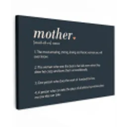 Mama definitie - Mother - Quotes - Spreuken canvas 2cm klein -z3d