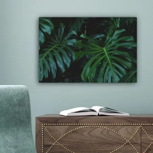 Monstera - Jungle - Bladeren canvas 2cm klein -sfeer4