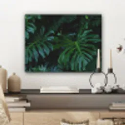 Monstera -  Inductie beschermer - Bladeren - Tropical - Afdekplaat voor kookplaat canvas 2cm klein -sfeer6