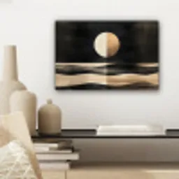Maan - Cirkel - Goud canvas 2cm klein -sfeer6