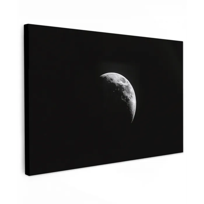Maan - Hemel - Zwart - Schaduw canvas 2cm klein -z3d