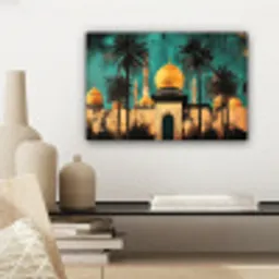 Moskee - Goud - Arabisch - Islamitische canvas 2cm klein -sfeer6