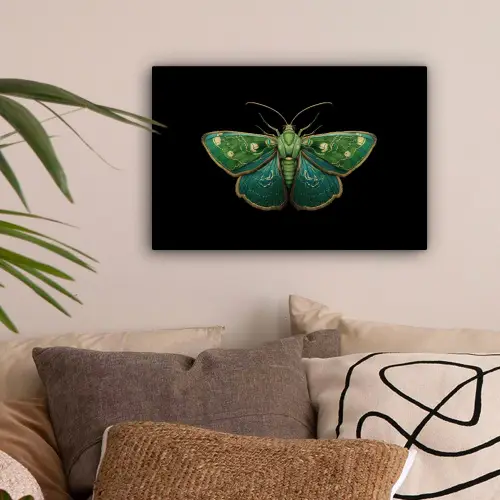 Mot - Levendig - Groen canvas 2cm klein -sfeer1