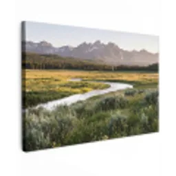 Berglandschap - Rivier - Bos canvas 2cm klein -z3d