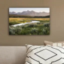 Berglandschap - Rivier - Bos canvas 2cm klein -sfeer3