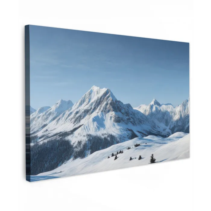 Bergen - Sneeuw - Winter canvas 2cm klein -z3d