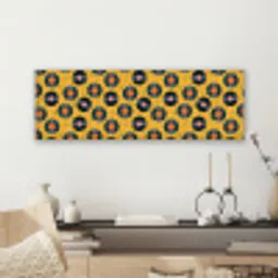 Muziek - Patroon - Geel canvas 2cm klein 828 -sfeer6