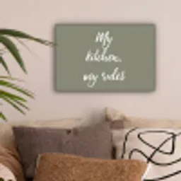 My kitchen, my rules - Spreuken - Quotes canvas 2cm klein -sfeer1