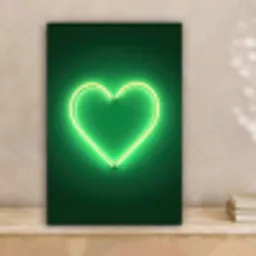 Neon - Groen - Licht canvas 2cm klein -sfeer1