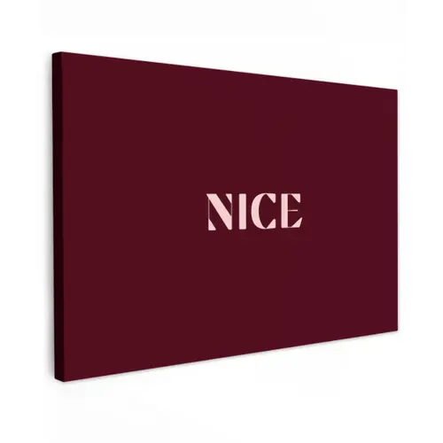 Nice - Bordeaux - Roze canvas 2cm klein -z3d