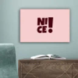 Nice - Uitroepteken - Roze canvas 2cm klein -sfeer4