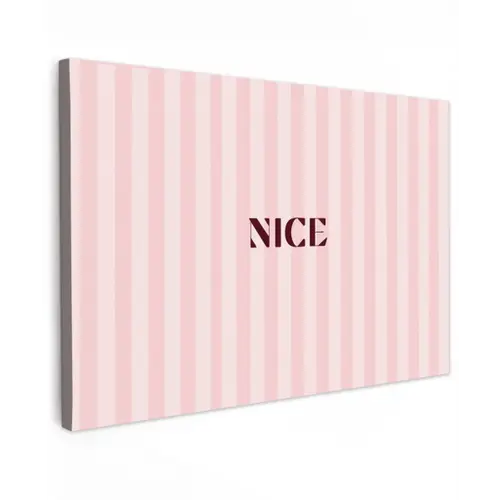 Nice - Strepen - Roze canvas 2cm klein -z3d