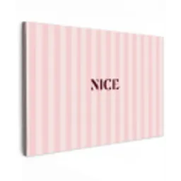 Nice - Strepen - Roze canvas 2cm klein -z3d