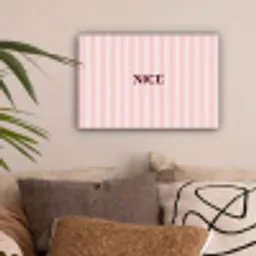 Nice - Strepen - Roze canvas 2cm klein -sfeer1