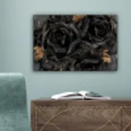 Obsidiaan - Zwart - Goud - Patroon canvas 2cm klein -sfeer4