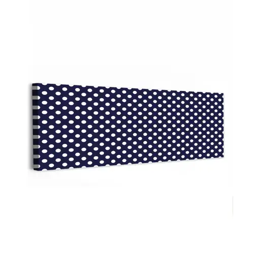 Oceaan - Stippen - Blauw - Wit canvas 2cm klein 828 -z3d