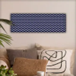 Oceaan - Stippen - Blauw - Wit canvas 2cm klein 828 -sfeer1