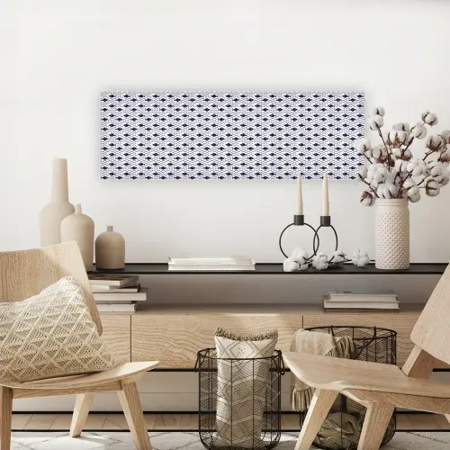Oceaan - Visachtig - Blauw - Wit canvas 2cm klein 828 -sfeer6