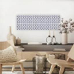 Oceaan - Visachtig - Blauw - Wit canvas 2cm klein 828 -sfeer6