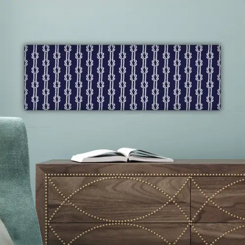 Oceaan - Touw - Blauw - Wit canvas 2cm klein 828 -sfeer4