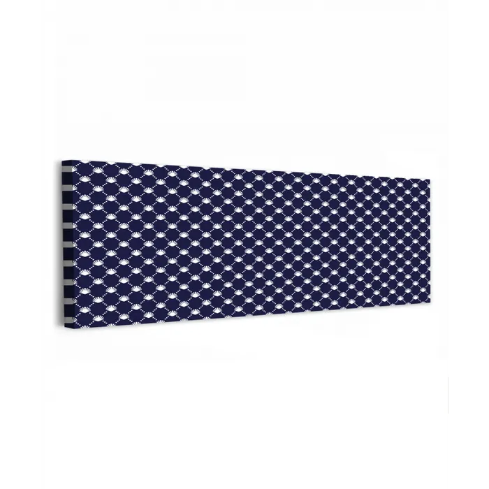 Oceaan - Schelp - Blauw - Wit canvas 2cm klein 828 -z3d