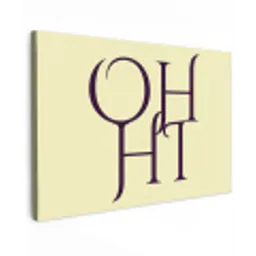 Oh hi - Geel - Monogram canvas 2cm klein -z3d
