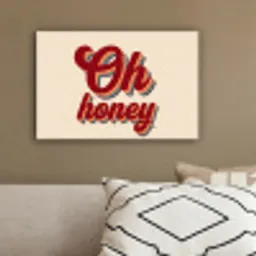 Oh honey - Rood - Schaduw canvas 2cm klein -sfeer3