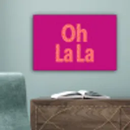 Oh la la - Luipaardprint - Roze canvas 2cm klein -sfeer4