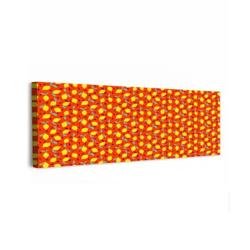 Oranje - Citroen - Geel - Blauw canvas 2cm klein 828 -z3d