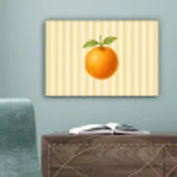 Sinaasappel - Strepen - Oranje - Zomers canvas 2cm klein -sfeer4