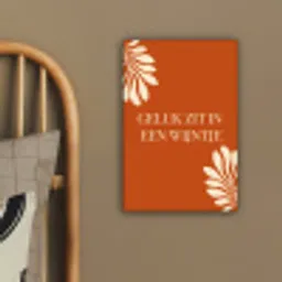 Oranje - Wijntje - Quote canvas 2cm klein -sfeer3