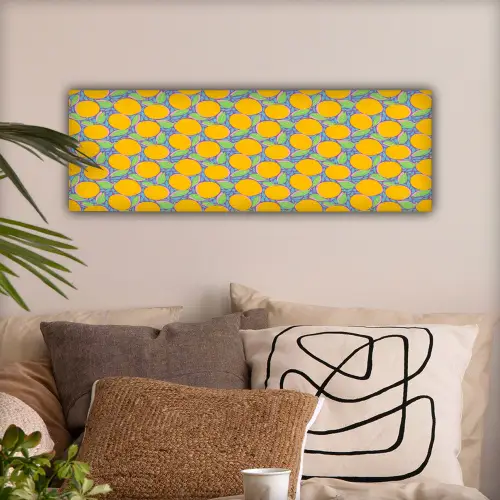 Sinaasappels - Bladeren - Kleurrijk canvas 2cm klein 828 -sfeer1