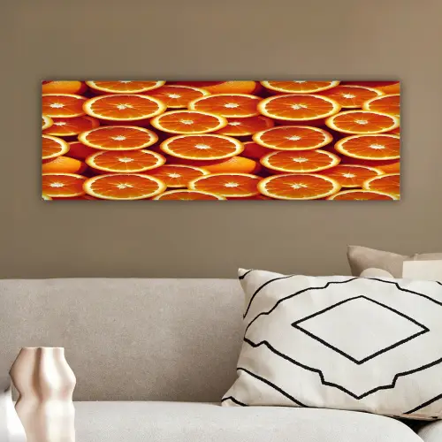 Sinaasappels - Oranje - Gesneden canvas 2cm klein 828 -sfeer3