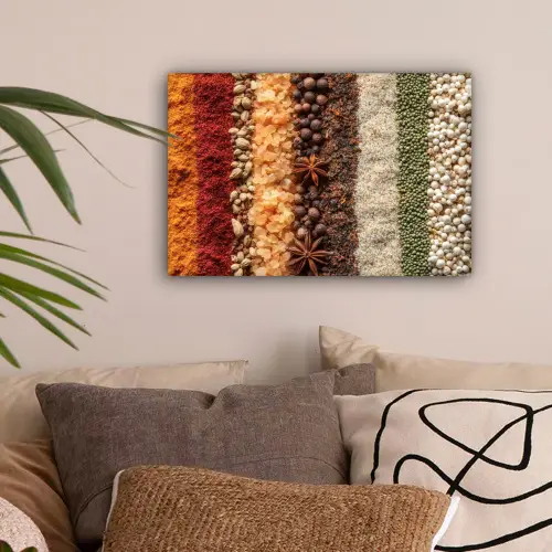 Banen - Verticaal - Kruiden - Variatie canvas 2cm klein -sfeer1