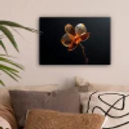 Orchidee - Doorzichtig - Bloem canvas 2cm klein -sfeer1
