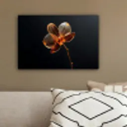 Orchidee - Doorzichtig - Bloem canvas 2cm klein -sfeer3