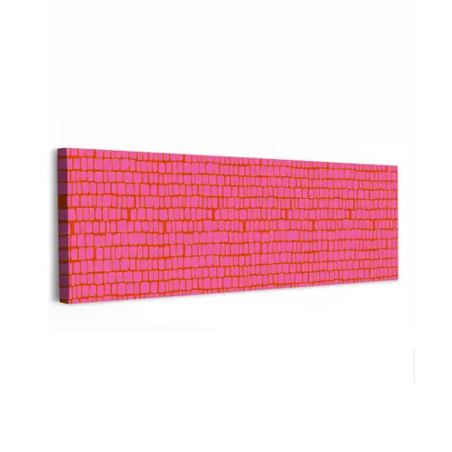 Organisch - Raster - Roze canvas 2cm klein 828 -z3d