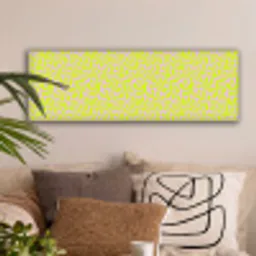 Organisch - Lila - Groen - Patroon canvas 2cm klein 828 -sfeer1