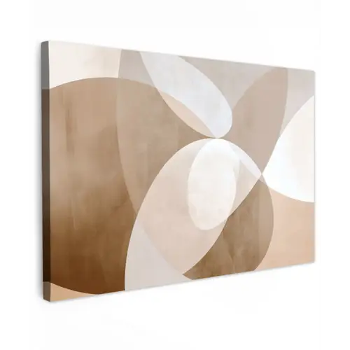 Ovale vormen - Transparant - Zachte overgang canvas 2cm klein -z3d