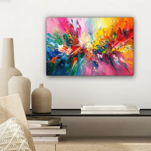Verf - Kleurrijk - Explosie canvas 2cm klein -sfeer6