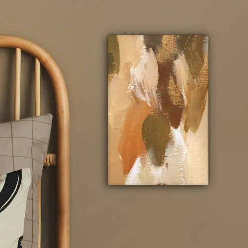 Verf - Groen - Oranje canvas 2cm klein -sfeer3