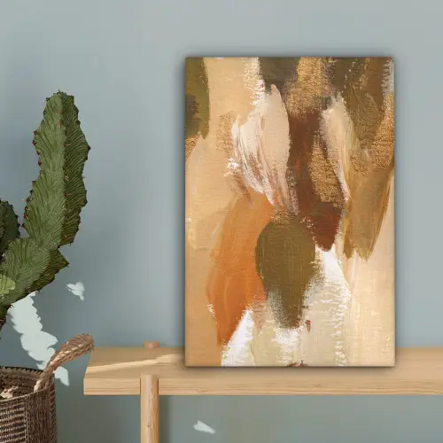 Verf - Groen - Oranje canvas 2cm klein -sfeer4