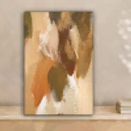 Verf - Groen - Oranje canvas 2cm klein -sfeer1